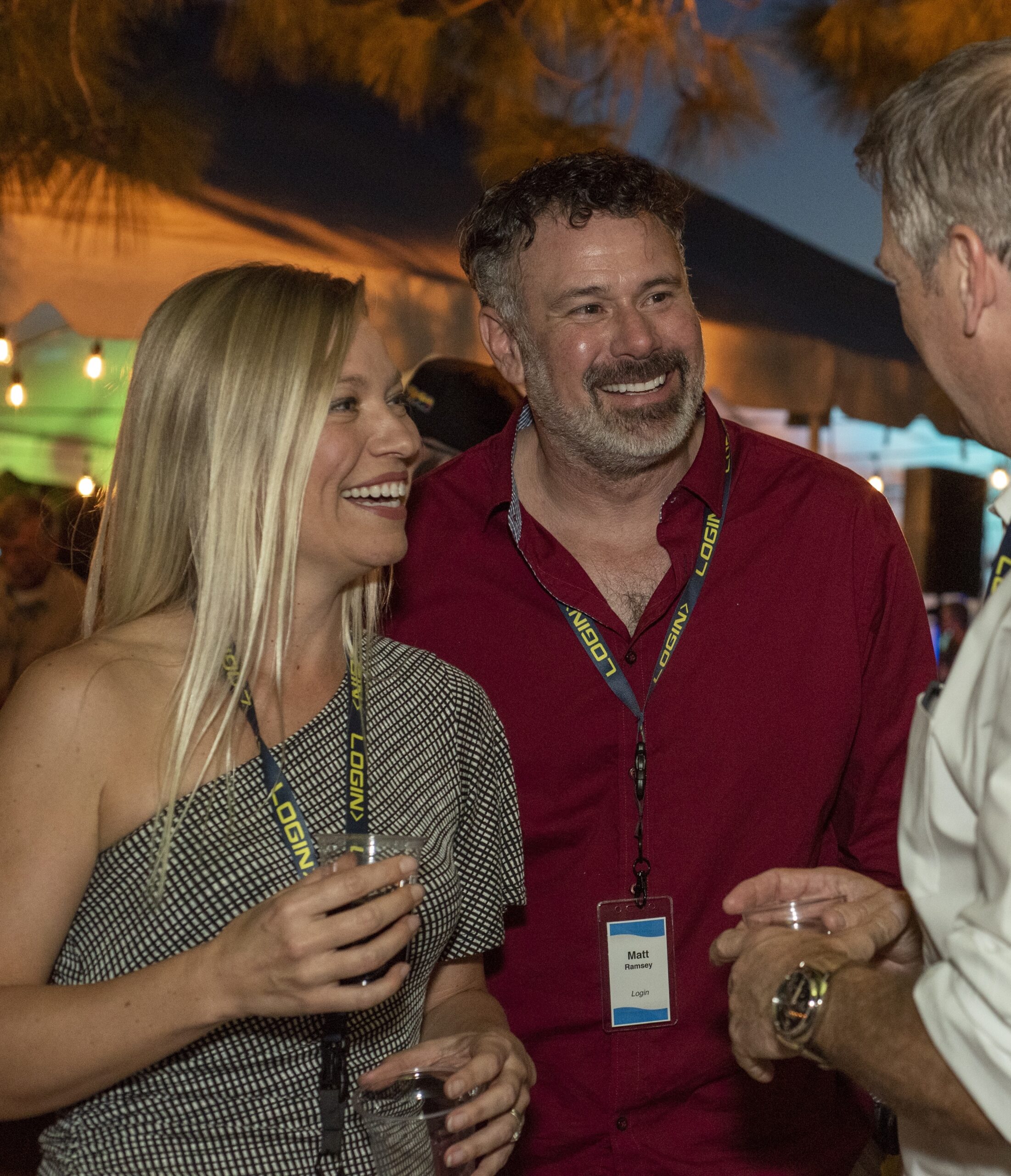 Matt and his wife Amy at a Login event